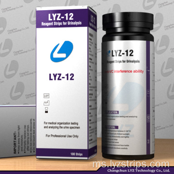 LYZ Urine Strips menguji 12 item
